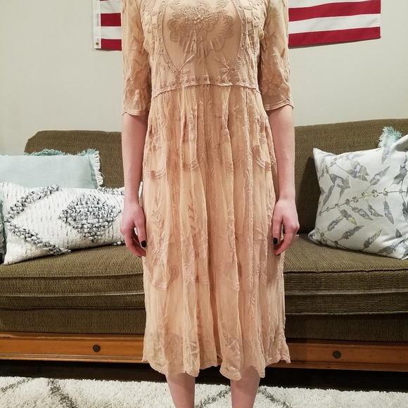 All in Pink Lace Dress - Picture 2 of 10